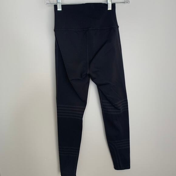 Alo Leggings Grey Black Womens High Rise XS - Picture 3 of 11